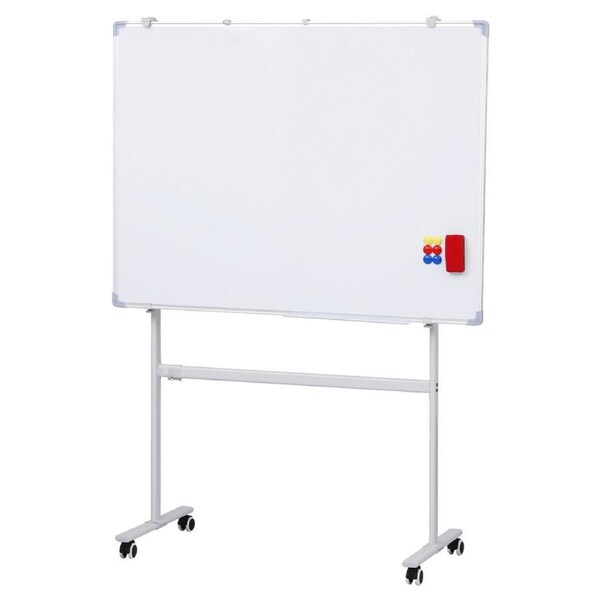 Magnetic Whiteboard Erase Board Marker Eraser Tray Home Office School 90x120cm 60x90cm MODEL 3 - 90X120CM(With Stand)