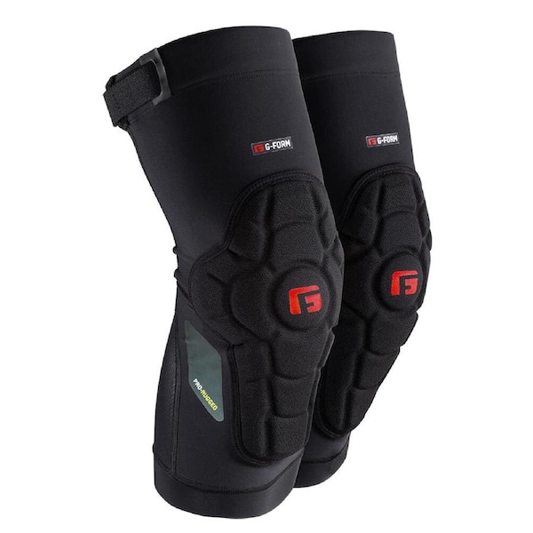 G-Form Pro-Rugged Mountain Bike Knee Guard/Pad Protective Sports Gear Black XL