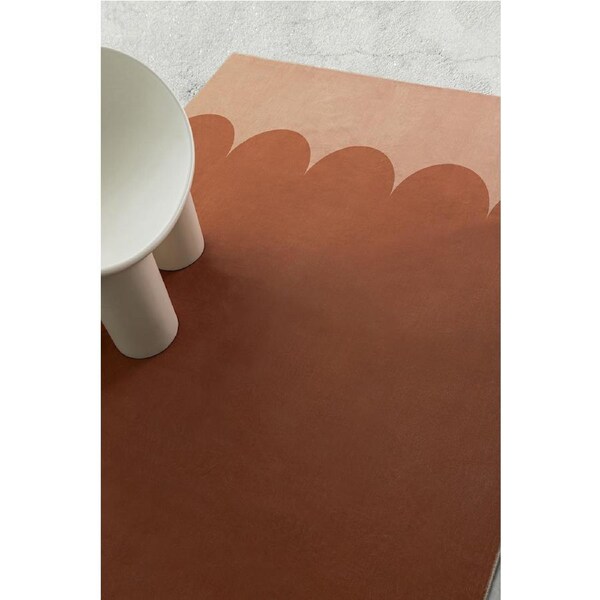 Loopsie Junin Printed Orange Washable Rug 370cm x 270cm