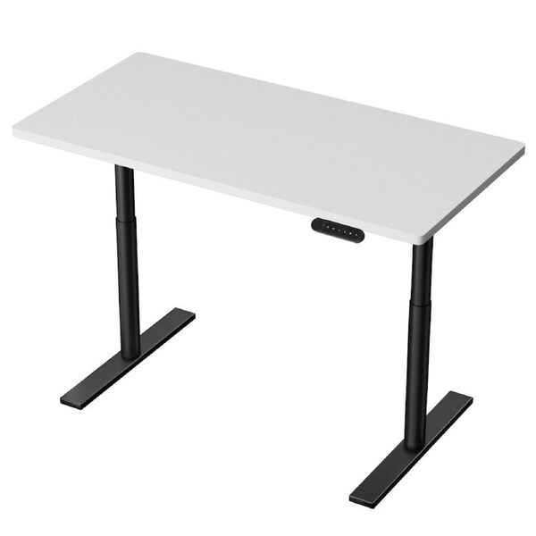 Artiss Electric Standing Desk Sit Stand Computer Table Dual Motor 120/140CM 120cm White desktop