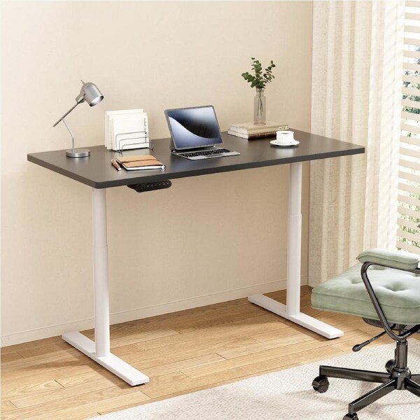 Artiss Electric Standing Desk Sit Stand Computer Table Dual Motor 120/140CM 120cm Black desktop