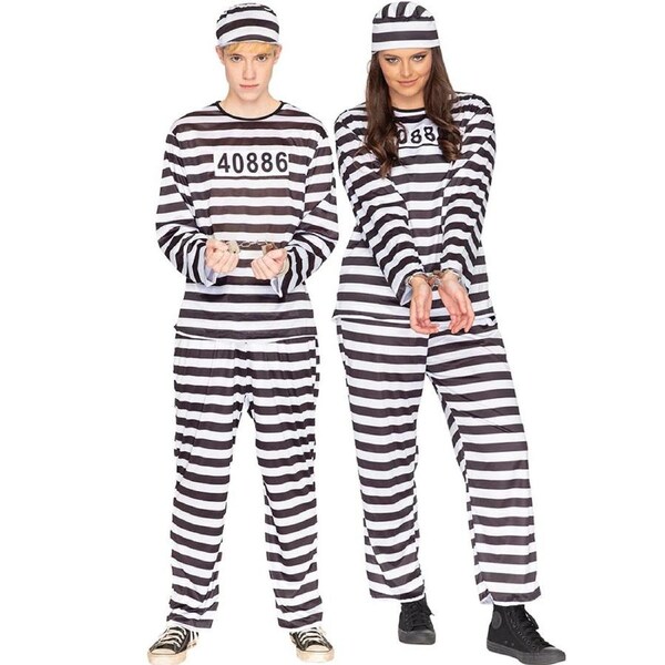 Prisoner Adults Costume Large