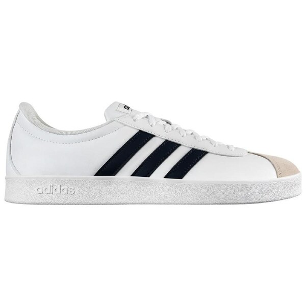 Adidas Men's VL Court Base Sneakers White/Shadow Navy/Grey One (US 9-12) US Men's 11