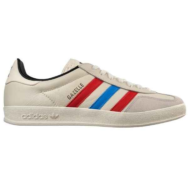 Adidas Men's Gazelle Indoor Sneakers White/Scarlet/Black (US 9-12) US Men's 11
