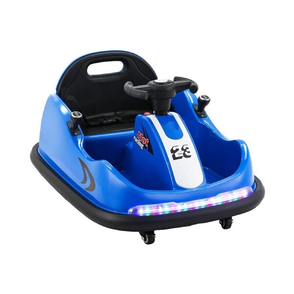 Rigo Kids Ride On Car Bumper Kart 6V Electric Toys Cars Remote Control Blue