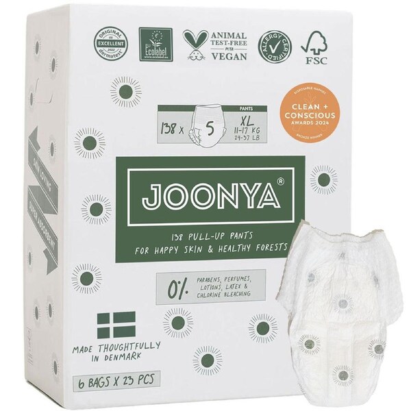 Joonya Pull-Ups - 6 Bag Cartons Size 5 - XL (11-17kg) - 6 Bags of 23 (138)