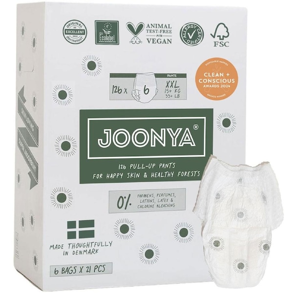 Joonya Pull-Ups - 6 Bag Cartons Size 6 - XXL (15+ kg) - 6 Bags of 21 (126)
