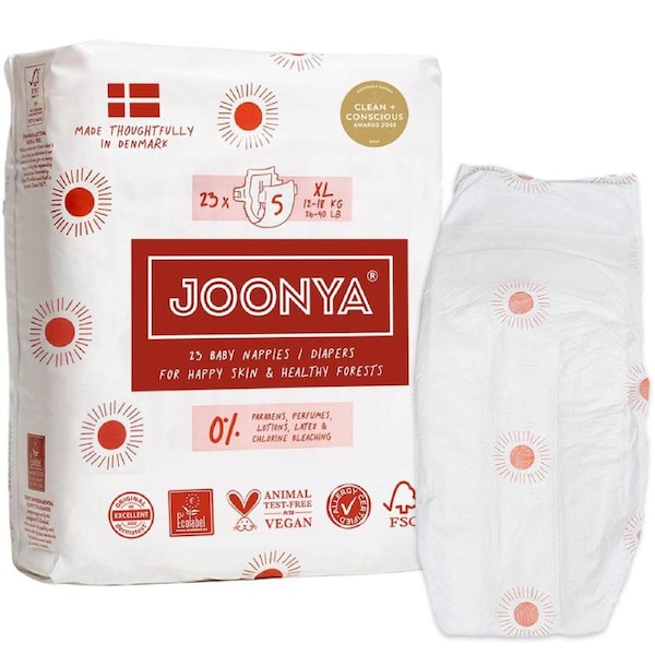 Joonya Nappies - Single Bag Size 5 - XL (12-18kg) - 1 Bag of 23