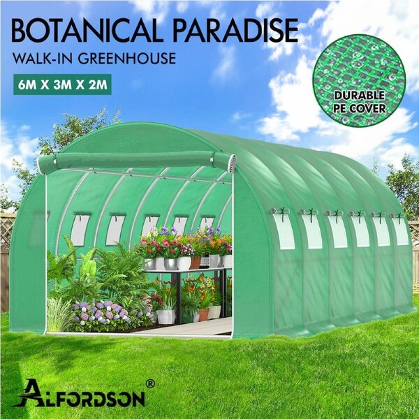 ALFORDSON Greenhouse Dome Shed Walk-in Tunnel Plant Garden 6x3x2m