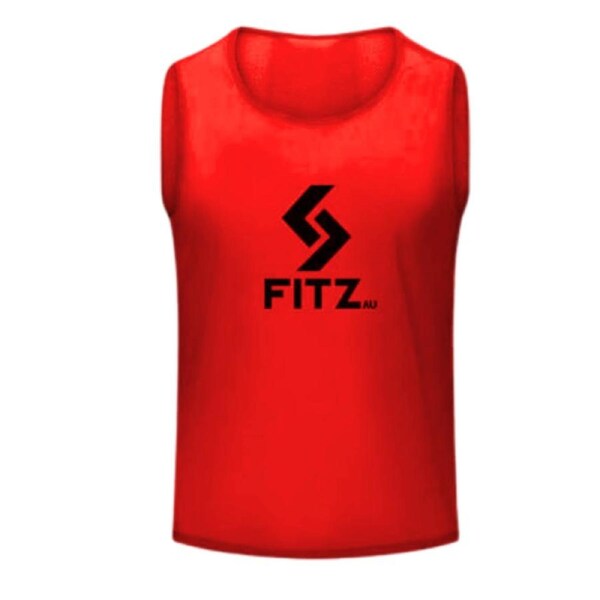 Training Vest Bibs 10 pack Small (Kids) / Red