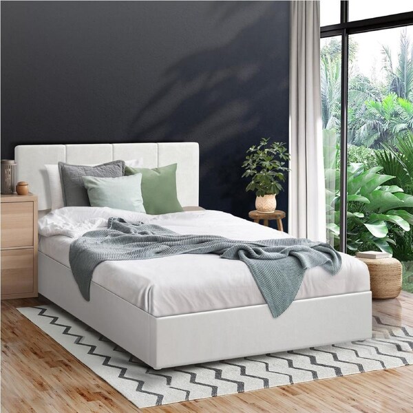 Oikiture Bed Frame Queen Double King Single Gas Lift Base Storage ZOE Single