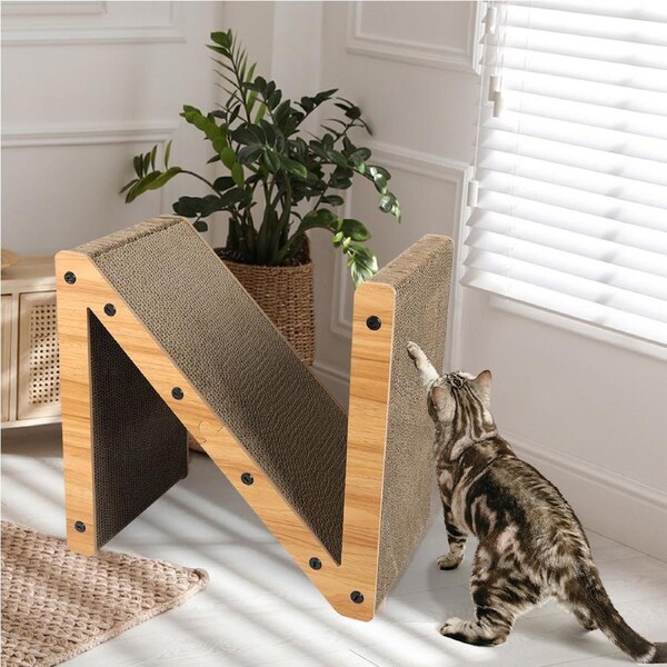 Pawz Cat Tree Wooden Scratching Post Scratcher Condo House Tower Toys 67-168cm Cat Scratching Board / 40cm