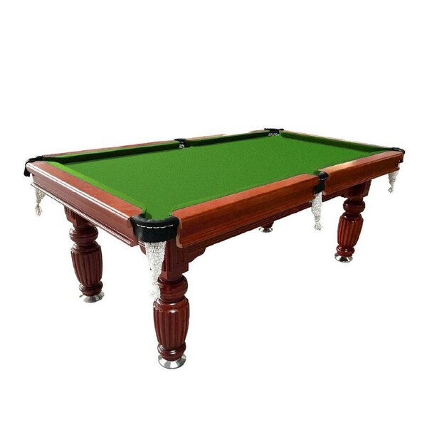Eeeza Classic Slate Pool Tablewith Cues and Balls Set for Home or Lounge, 7ft/214cm Green