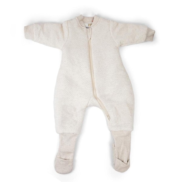 Baby Studio Infant Soft Warmie Sleeves And Legs Oatmeal Cotton 3.0 Tog M
