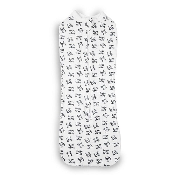 Baby Studio Infant Sleeping Swaddle Pouch Hugs = Love BCI Cotton 0-3M