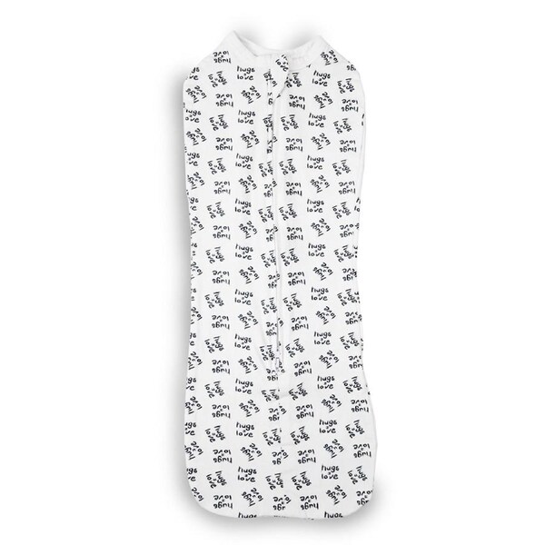 Baby Studio Infant Sleeping Swaddle Pouch Hugs = Love BCI Cotton 3-9M