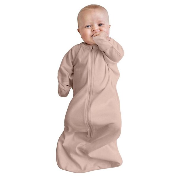 Baby Studio Infant Soft All-In-One Swaddlebag Dusty Pink Organic Cotton 1.0 Tog 3-9M