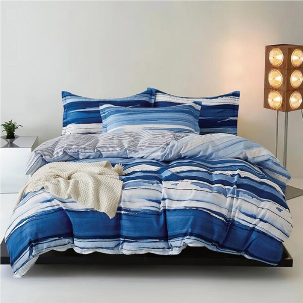 CleverPolly Ethan Quilt Cover Set Super King