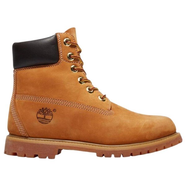 Timberland Womens 6-Inch Premium Wheat Nubuck Waterproof Boots Wheat Nubuck / 9 US
