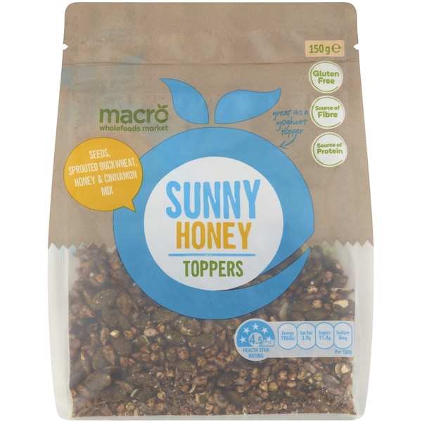Macro Sunny Honey Toppers 150g