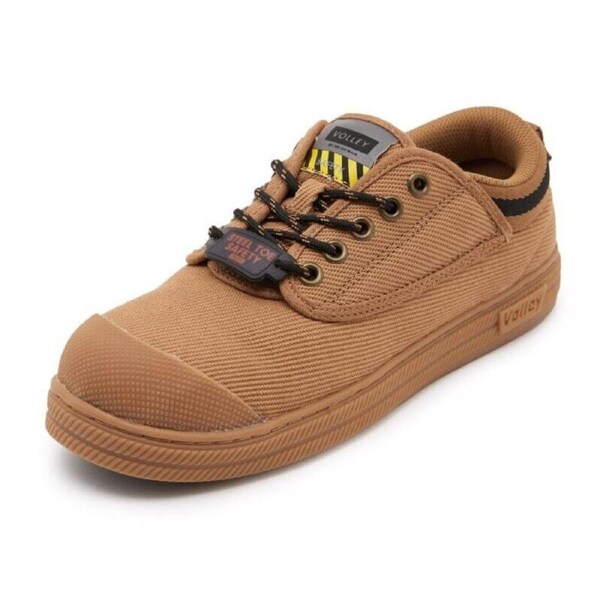 Mens DUNLOP VOLLEYS Steel Cap Toe Safety Shoes Volley Original Classic Trade Tradie in Tan US 13
