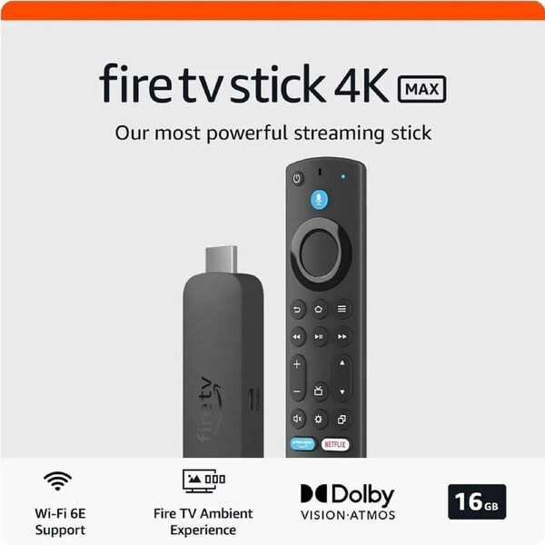 Amazon Fire TV Stick 4K Max 16GB (2024) Black