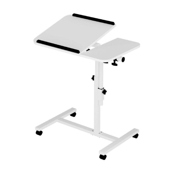Artiss Laptop Desk Mobile Table Height Adjustable Stand Bed Computer Desks Model 1 - White