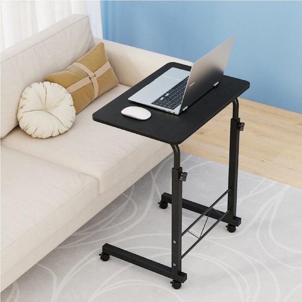 Artiss Laptop Desk Mobile Table Height Adjustable Stand Bed Computer Desks Model 3 - Black