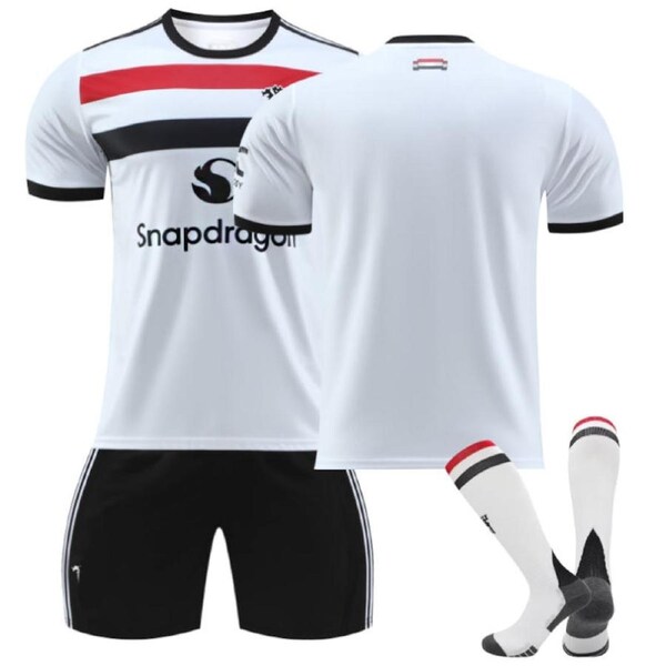 Nevenka Red Devil Second Away Soccer Jersey for Kids Adult 3 Pcs Training Outfits 2XL