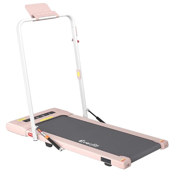Everfit Walking Pad 40cm Belt 2 in 1 Foldable Treadmill with Handle Under Desk Pink