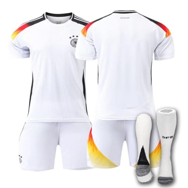 Nevenka Germany Home Jersey for Kids Adult 3 Pcs Soccer Training Outfits L