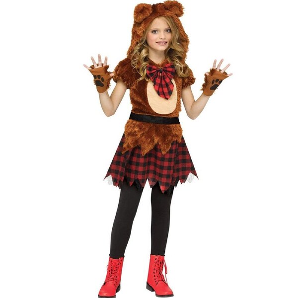 Teddy Bear Girls Costume Large