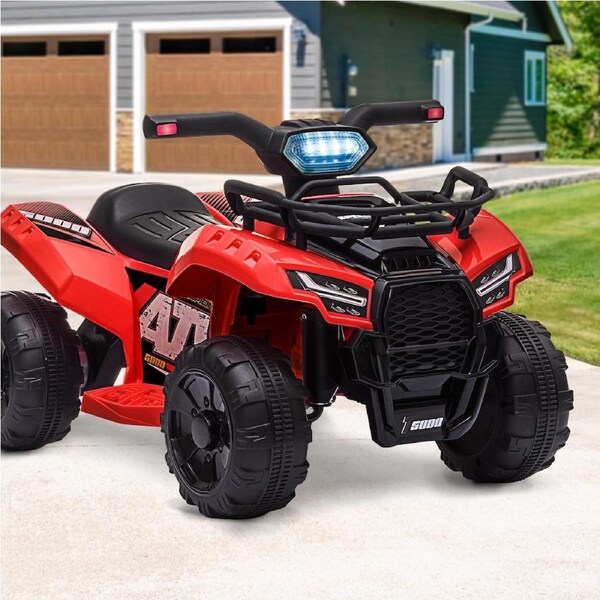 Mazam Kids Ride On Car Electric ATV Bike Vehicle Toy for Toddlers Rechargeable Red