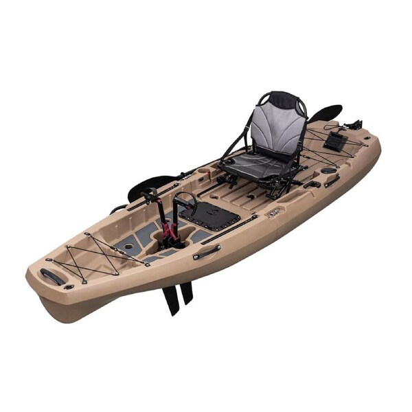 Outdoor360 Modular Pedal Drive Fishing Kayak Canoe Boat Saltwater or Freshwater Brown