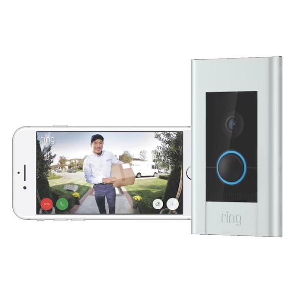 Ring Video Doorbell Elite Silver