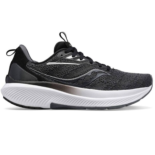 Saucony Womens Echelon 9 X-Wide Extra Wide Shoes Runners Sneakers in Black/White US 7.5