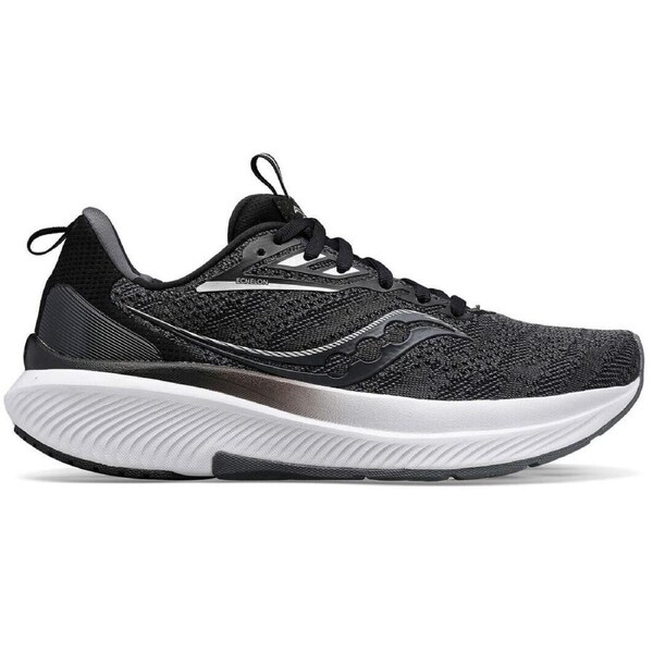 Saucony Mens Echelon 9 X-Wide Extra Wide Shoes Sneakers Runners in Black/White US 9.5
