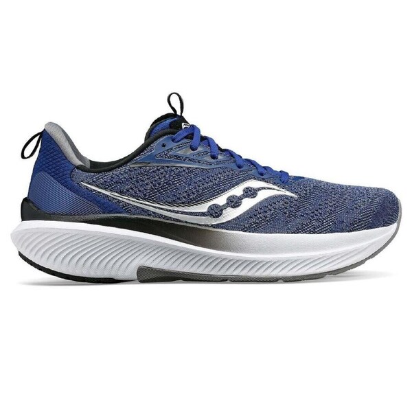 Saucony Mens Echelon 9 Wide Shoes Runners Running Sneakers in Indigo/Black US 10