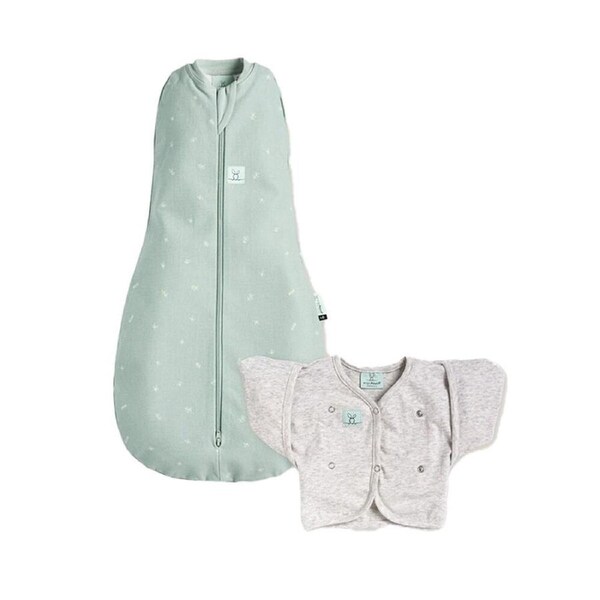 Ergopouch Baby/Infant Cocoon Swaddle Organic Cotton Baby Sleep Set Tog: 1.0 Sage 62cm
