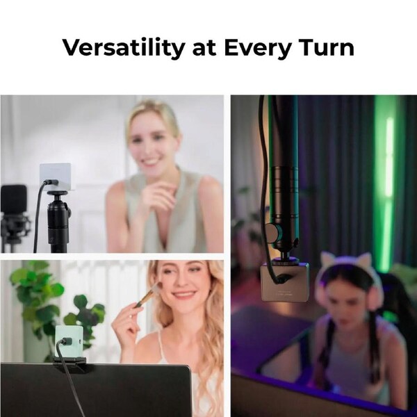 OBSBOT Meet 2 AI-Powered 4K Webcam - Cloud White White