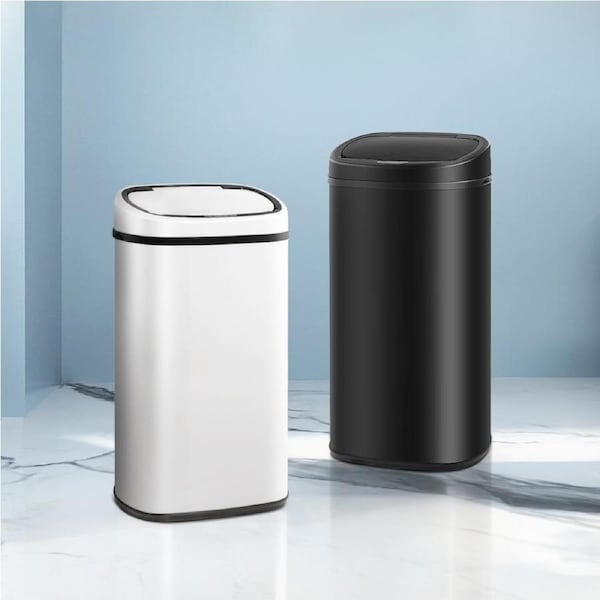 Devanti 58L Motion Sensor Bin Rubbish Automatic Trash Can Kitchen Bins Black