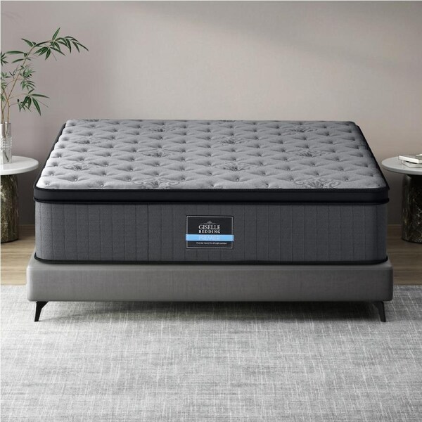 Giselle Mattress Pocket Spring 34cm Euro Top Latex Foam King Queen Double Single King Single