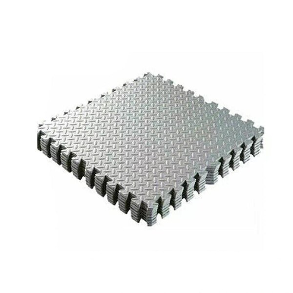 Interlocking EVA Foam Gym Flooring Mat Floor Mats Tiles 60 x 60cm - 12x Grey
