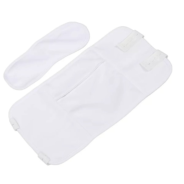 Castor Oil Pack Kit Compress Wrap Belt Toxin Remover Reusable White