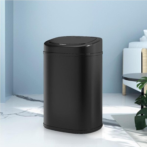 Devanti 82L Motion Sensor Bin Rubbish Automatic Trash Can Kitchen Bins Black