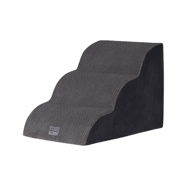Petzly 3/4/5 Tiers Dog Steps Pet Stairs Ramp Portable Bed Ladder Washable Cover 3 Tiers