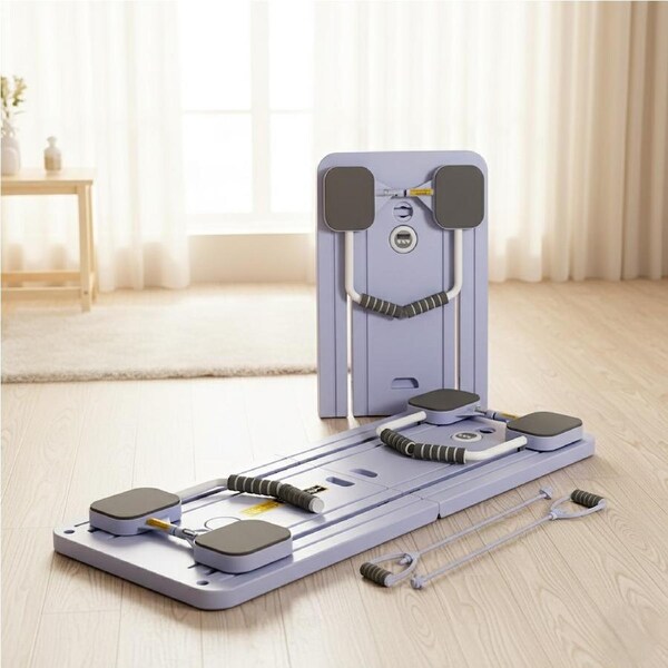 Centra Pilates Reformer Board Multifunctional Grey/Purple Purple