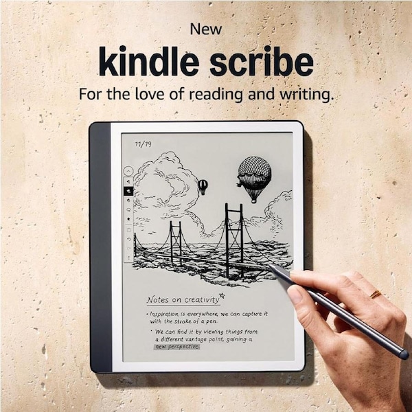 Kindle Scribe 16GB with Premium Pen (2024) - Tungsten Grey Grey