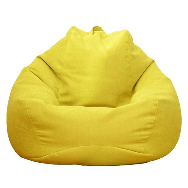 VIVVA 100X120CM Extra Large Bean Bag Chairs Sofa Cover Soft Indoor Lazy Lounger For Adults Corn