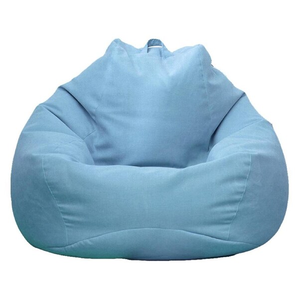 VIVVA 100X120CM Extra Large Bean Bag Chairs Sofa Cover Soft Indoor Lazy Lounger For Adults Sky Blue